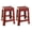 Brown + 18in Height, variant on Mintra Home Light Duty Plastic Stools 2pk (18in Height, Fuchsia)