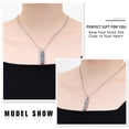 thumbnail image 2 of Personlized Cremation Urn Pendant Necklace with Hollow Cylinder Vial Keepsake Urn Cremation Jewelry Memorial Lockets for Ashes for Women Men, 2 of 5