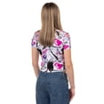 thumbnail image 2 of Disney Villains T-Shirt Women's Just One Bite Cropped Slim Fit Junior's Tee, 2 of 5