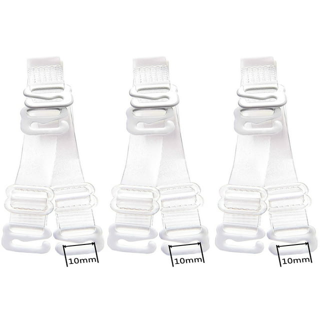 WingsLove 3 Pairs Invisible Soft Clear Replacement Bra Shoulder Straps