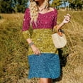 thumbnail image 3 of Pansexual Glitter Flag Womens Summer Dress Tie Back A Line Flare Dress, 3 of 9