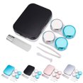 thumbnail image 2 of Contact Lens Case Kit Fashion Mirror Effect Portable Contact Lens Holder Case, 2 of 9