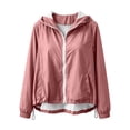 thumbnail image 5 of breaise Womens Sun Protection Jacket Lightweight Zipper Hooded Coat Active Outdoor Windbreaker Jackets, 5 of 7