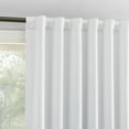 thumbnail image 3 of Sun Zero Aria 2-Piece 2-Pack Magnetic Closure Theater Grade 100% Blackout Back Tab Curtain Panel Pair, 52"X84", White, 3 of 10
