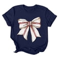 thumbnail image 5 of Cqxid525 Clothing Items Women's Short sleeve T-shirt Women's Spring/summer Baseball Print Loose T Shirt Short Sleeve Top Women Tops Summer, 5 of 5