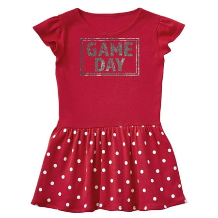 

Inktastic Distressed Game Day Stamp Gift Baby Girl Dress