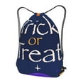 thumbnail image 3 of XMXT Unisex Drawstring Backpack for Women Men, Trick or Treat Halloween Prints Waterproof Gym Bag String Bags for Shopping Sport Travel, m, 3 of 8