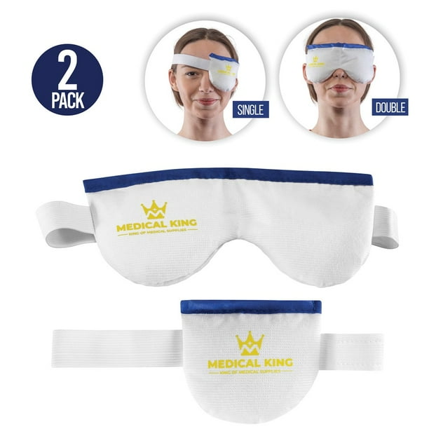 Eye Mask for Dry Eyes 2 Pack Moist Compress pad, Cool and Heat