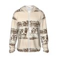 thumbnail image 1 of Balery Cows On The Farm Sudadera ligera de manga larga con capucha y protección solar UPF 50+ para hombre y mujer, ideal para pesca y running-3X-Large, 1 of 7