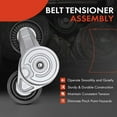 thumbnail image 3 of A-Premium Belt Tensioner Assembly Compatible with Dodge Ram 1500 2002-2010 Dakota Durango Nitro Dakota Jeep Grand Cherokee Liberty Mitsubishi Raider, 3 of 8