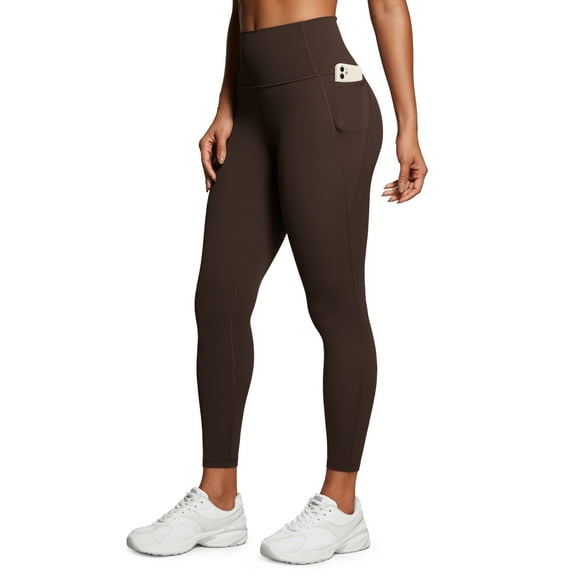 CRZ YOGA Womens Butterluxe Workout Leggings 25 Inches High Waisted Yoga Pants with Pockets