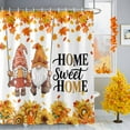 thumbnail image 2 of Shower Curtains for Bathroom-72"x84",Sweet Home Gnomes on Swing Waterproof Bath Curtain Grommet Shower Curtain Set, 2 of 7