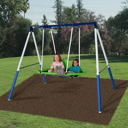 Sportspower Deluxe Saucer Swing Set with 2 Head Rests