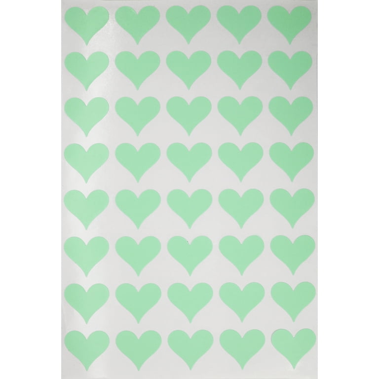 Royal Green Love Heart Sticker for Envelopes, Gift Packaging, Party  Decoration, Boxes and Bags 19mm (3/4) in Red Velvet - 200 Pack 