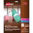 thumbnail image 1 of Avery Durable White Wraparound Labels, 9¾" x 1¼",  for Laser and Inkjet Printers - 22845, 1 of 7