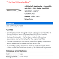 thumbnail image 2 of A-Pillar Left Grab Handle - Compatible with 2003 - 2009 Dodge Ram 2500 - Dorman, 2 of 2