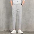 thumbnail image 2 of Pantalones de traje para hombre con corte drapeado y corte recto, para hombre, fluidos, lujosos, formales, elegantes, coreanos, reseñas, muchas prendas de vestir de primavera, 2 of 5