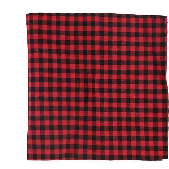 bar III Mens Gingham Pocket Square, Red, One Size