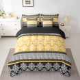thumbnail image 2 of Feelyou Hippie Boho Damask Twin Bedding Sets 7-Piece, Retro Bohemian Bedding Comforter Set, 2 of 8