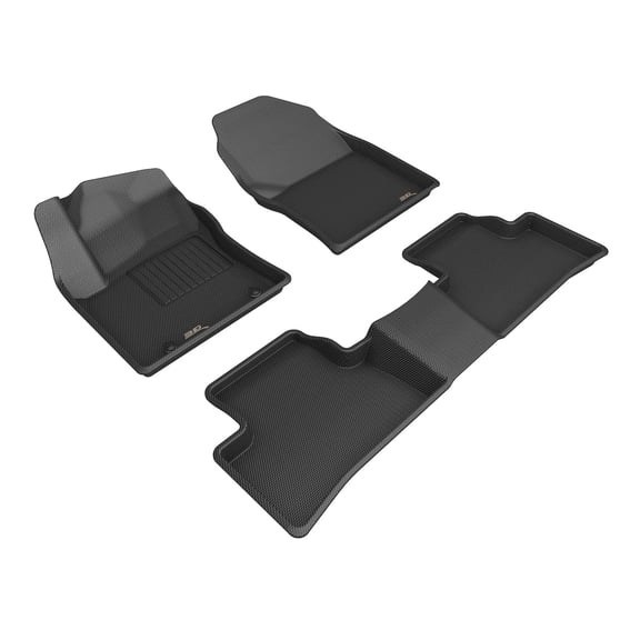 3D MAXpider KAGU Floor Mat (Black) compatible with TOYOTA COROLLA CROSS HYBRID AWD 2025-2026 - Full Set