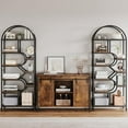 thumbnail image 6 of Studyset 6-Tier Open Bookshelf,  Luxury Arched Bookshelf, 81.7" Tall Arched Bookcase Geometric Open Storage Shelf Freestanding Display Rack Bookshelves for Office Bedroom Living Room, 6 of 7
