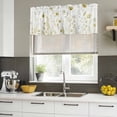 thumbnail image 4 of 2 Pack Valances for Window, Yellow Spring Floral Short Curtains for Kitchen Bedroom Living Room, Summer Flowers Botanical Elegant Rod Pocket Small Window Treatment Valance Drapes 60 x 18 Inch, 4 of 8