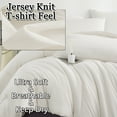 thumbnail image 3 of MorroMorn King Comforter Set, 4 PCS Bedding Set with Cloud Comforters, Deep Pocket Fitted Sheets, Pillowcases, for Men Women All Seasons Ultra Soft Lightweight Blanket Noiseless Neutral (White, King), 3 of 6