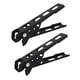 thumbnail image 2 of 2 piezas de pinzas para ollas y sartenes de camping, soporte para utensilios de cocina, abrazadera antiescaldaduras para sartenes Negro, 2 of 9