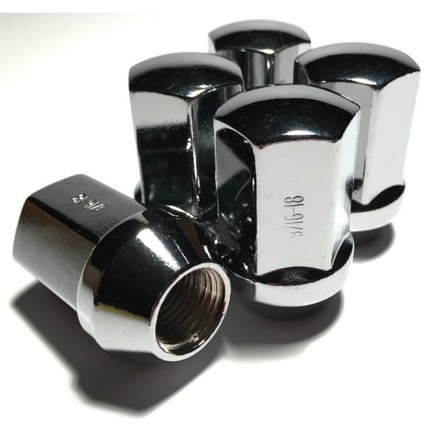 5 Chrome 9/16 Dodge OEM Lug Nuts Ram 1500 Durango Dakota Raider Factory