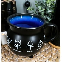 Astrological Solar Alchemy Symbols Cauldron Porcelain Soup Bowl Large Coffee Mug