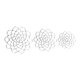 thumbnail image 1 of Soporte para arreglos florales, rejilla floral, acero inoxidable, herramientas fijas, ramo giratorio plata 4 5 6 pulgadas, 1 of 9