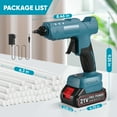 thumbnail image 6 of Doulami 100W Cordless Hot Glue Gun with 2.5A Battery and 40 Pcs Glue Sticks Perfect for Crafts, 6 of 11