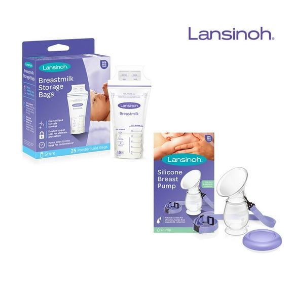 Set para Lactancia Lansinoh con recolector y bolsas almacenadoras