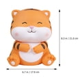 thumbnail image 2 of ifundom Cute Yellow Tiger Bank for Kids, Decorative Animal Money Box, Perfect Birthday Gift for Children, 2 of 6