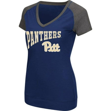 Pitt Panthers Sports - Ladies Pitt University Panthers Raglan Short Sleeve Tee