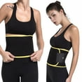VASLANDA Waist Trimmer for Women & Men Sweat Waist Trainer Slimming Belt, Stomach Wraps for