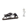 thumbnail image 1 of Escultura Moderna De Animales Y Danza, Fusión Para Escritorio, Dormitorio, Oficina, Entrada, Feng Shui, Toro, Oso, Vaca, Ganado, Bailarina, Figura, Obra De Arte Creativa, Regalo, 1 of 8