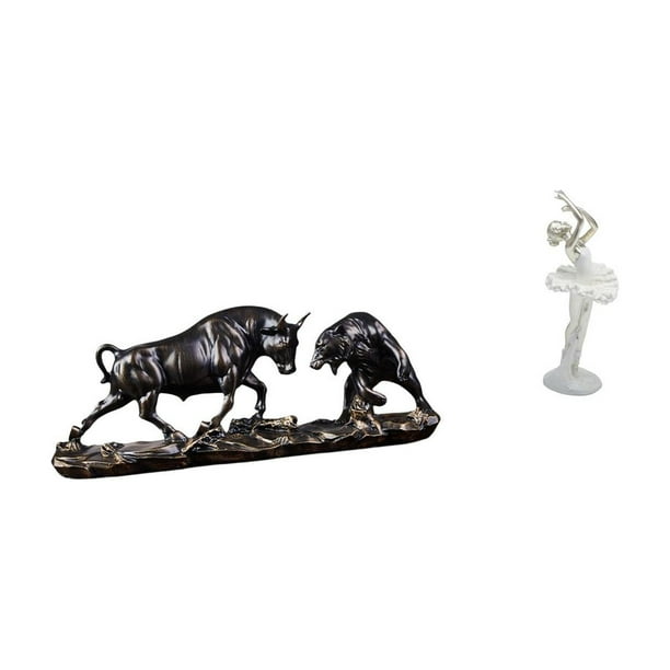 Escultura de danza y fusión para escritorio, dormitorio, oficina, entrada, Feng Shui, toro, oso, , ganado, bailarina, figura artística creativa, r