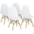thumbnail image 2 of Costway Set of 4 Mid Century Modern Style Dining Side Chair Wood Leg, 2 of 9
