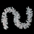thumbnail image 2 of Northlight 9' x 12" Prelit White Crystal Spruce Artificial Christmas Garland - Clear Lights, 2 of 4