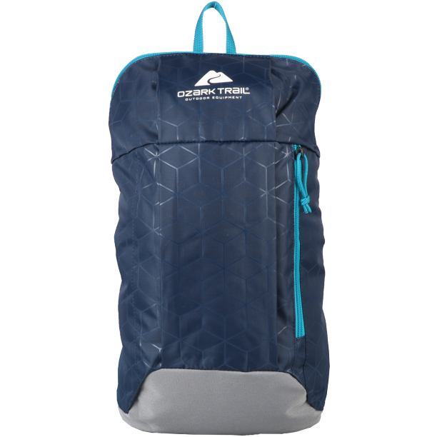 Ozark Trail 10 Liter Adult Hiking Backpack, 2 Pockets Unisex, Blue