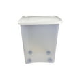 Van Ness 50 lb Plastic Dog Food Storage Container on Wheels