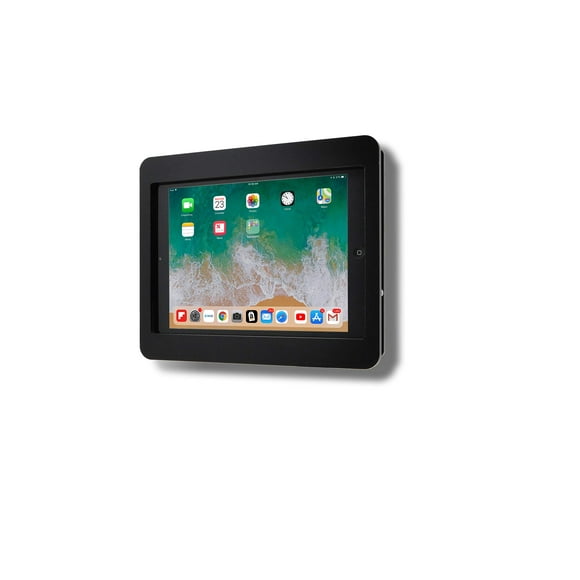 TABcare Anti-Theft Acrylic VESA Enclosure for Apple iPad Air 3 10.5" with Free Wall Mount Kit & 90-Degree Angle Charge Cable (iPad AIr 3 10.5", Black)