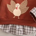 thumbnail image 5 of JUMEYU Toddler Girl Crewneck Sweatshirt Toddler Baby Girl Boy Sweatshirt Long Sleeve Crewneck Pullover Tops Fall Winter Outfits 2T 3T (Brown,2-3 Years), 5 of 7