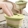 thumbnail image 2 of YiJuHui Foldable Foot Bath Bucket with Lid Insulated Portable Foot Soaking Basin for Home Spa, Ergonomic Massage, Heat Retention & Device Stand, 2 of 6
