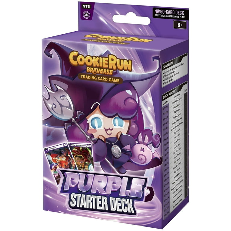 CookieRun: Braverse Trading Card Game - Starter Deck Purple