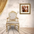thumbnail image 3 of Henk van Gog 15x15 Gold Ornate Wood Framed with Double Matting Museum Art Print Titled - Spring cows 1, 3 of 4