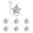 thumbnail image 3 of Adornos de estrellas con purpurina dorada para colgar en el árbol de Navidad, decoraciones navideñas 2024 para el hogar, fiesta de Navidad, regalo de bricolaje, 3 of 5