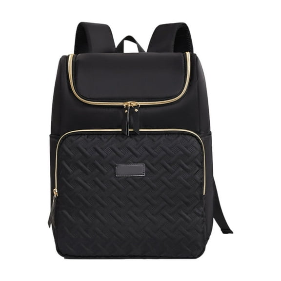 Large Capacity Multi-Pocket Mom Bag - Insulated Baby Supplies & Picnic Bag, Portable Multifunctional Travel Diaper Bag ( Black )