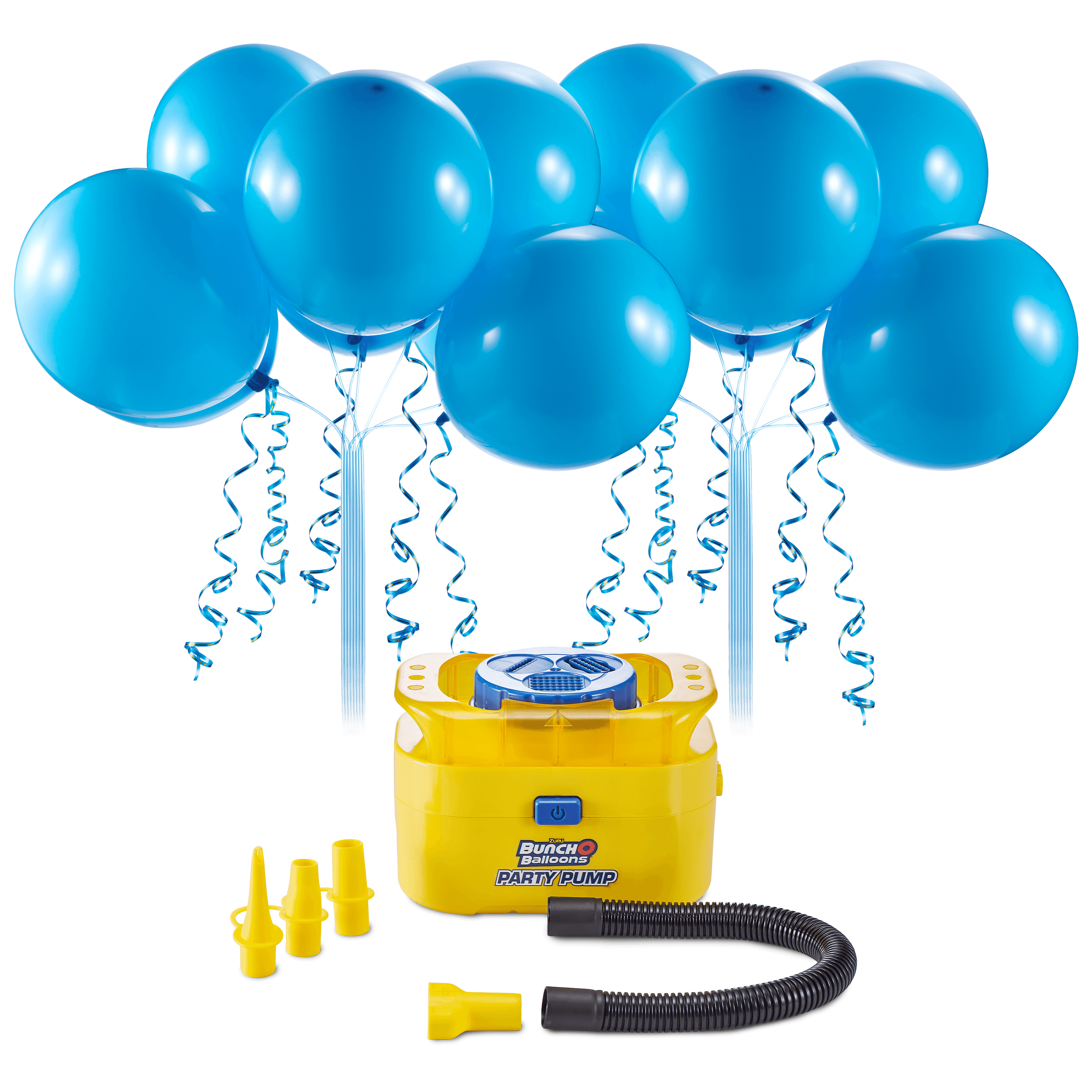 Bunch O Balloons Portable Party Balloon Electric Air Pump Starter Pack with Blue balloons